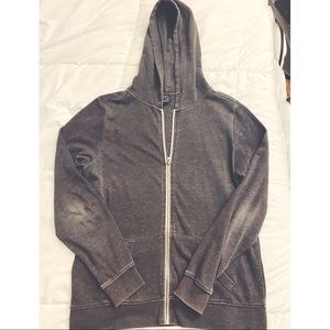 Zumiez Zine Gray Zip Up Hoodie